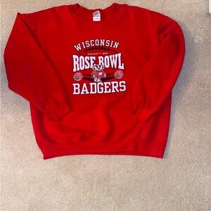 Wisconsin Badger Rose Bowl 2011 Vintage Crew Neck